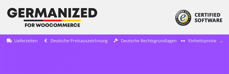 Germanized plugin for WooCommerce