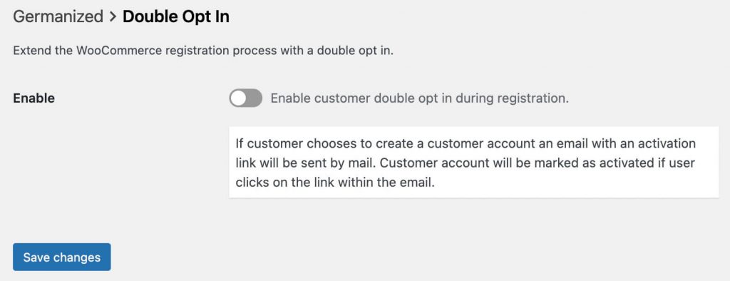 Germanized disable double opt in