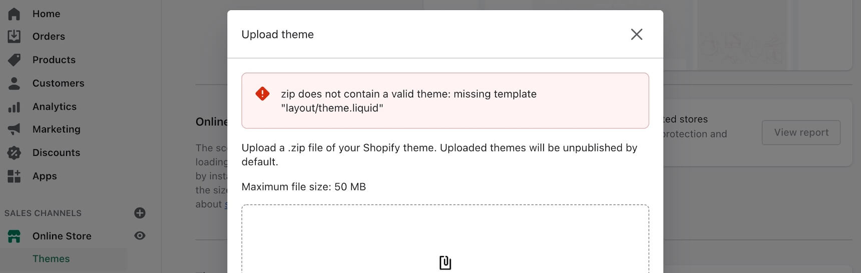 How to Fix Shopify Missing Template layout/theme.liquid