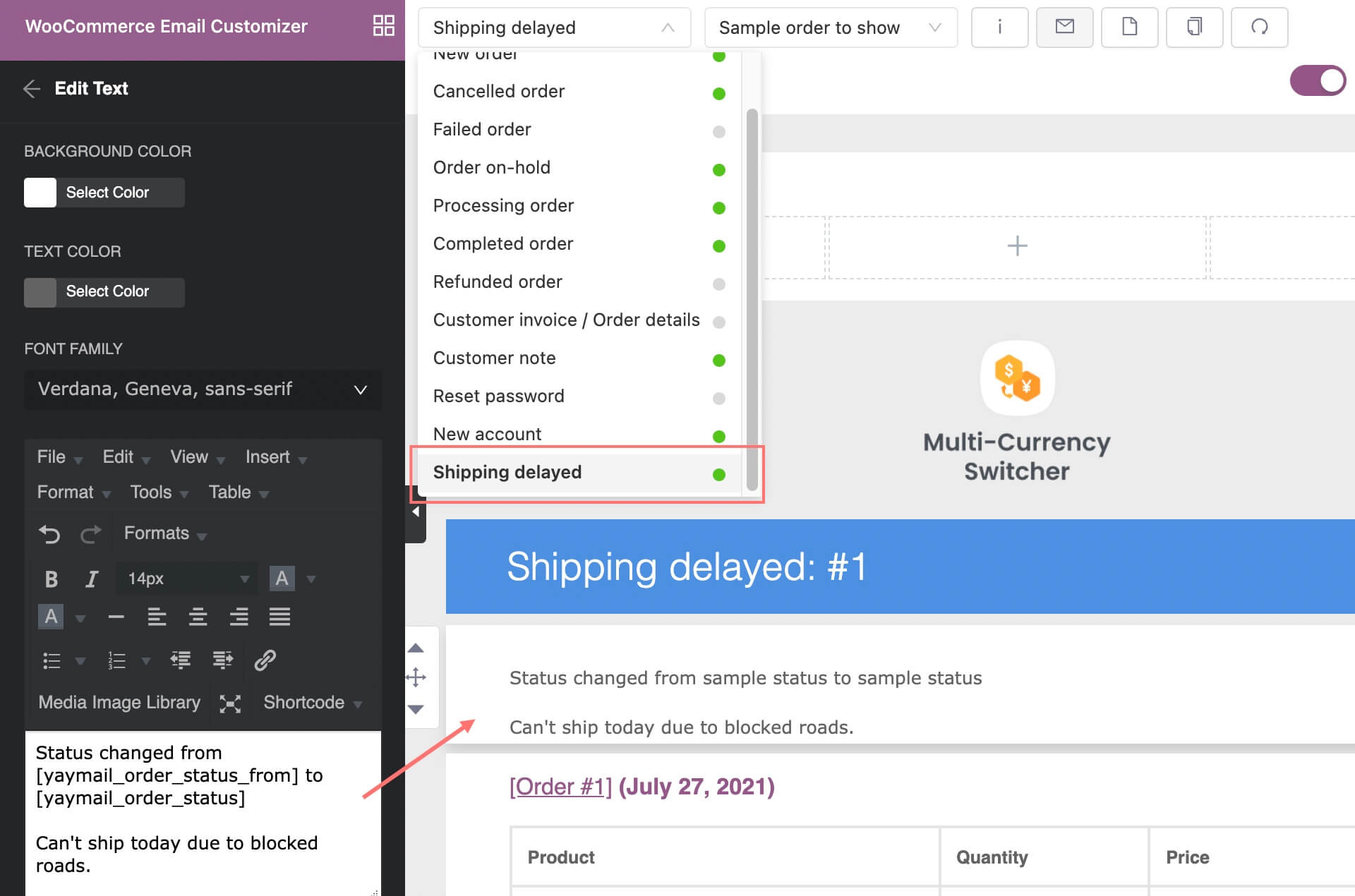 How to Customize Custom Order Status Emails - YayCommerce
