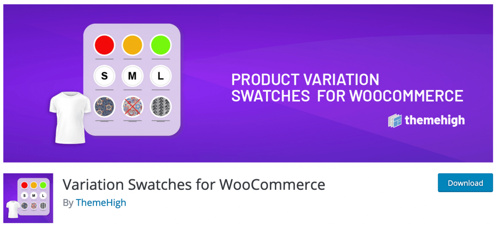 Variation Swatches for WooCommerce by Themehigh