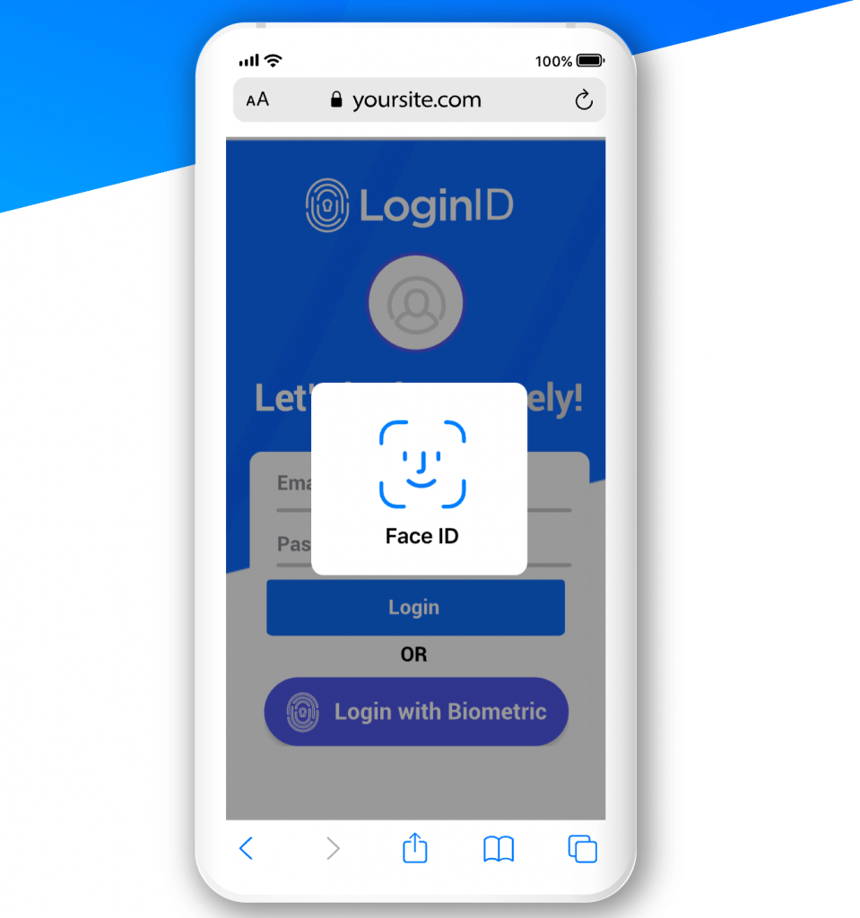 LoginID app face recognition