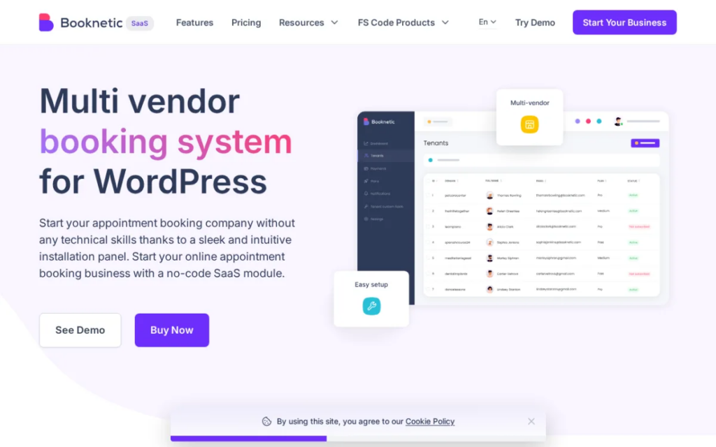 Booknetic — Advanced WordPress and WooCommerce Booking Plugin