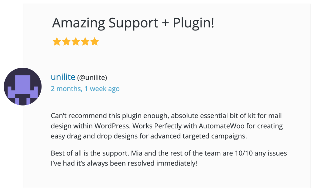 yaymail user review on support