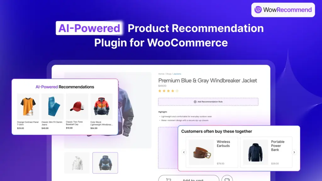 WowRecommend - AI-powered product recommendation for WooCommerce