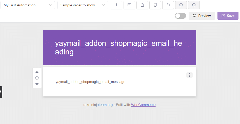 default yaymail template - set up ShopMagic Abandoned Cart Recovery