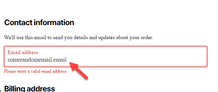 random email address - Validate Email Address in WooCommerce