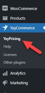 yaypricing plugin settings