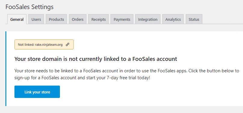 foosales settings