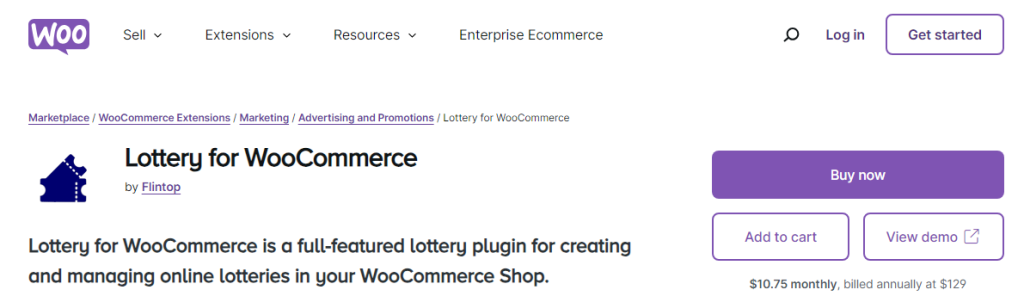 lottery for WooCommerce