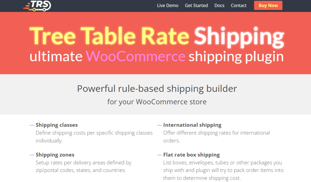 Tree Table Rate Shipping