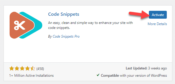 activate code snippets - Create a YayMail Custom Shortcode