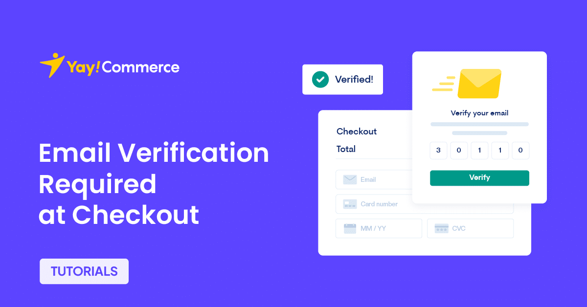 How to Set Up Email Verification Required at Checkout