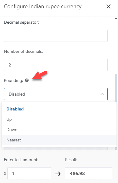 rounding