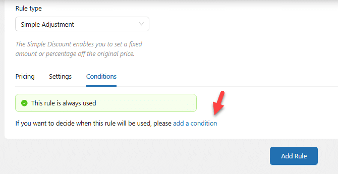 add new condition