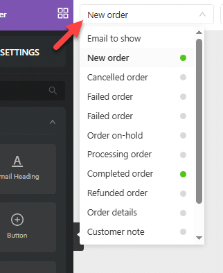 choose email template
