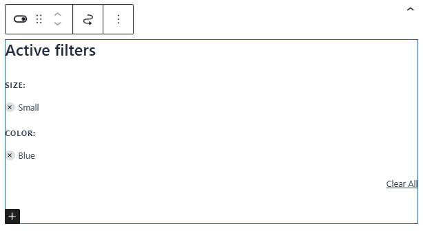 Active Filters - WooCommerce widgets