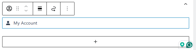 Customer Account - WooCommerce widgets