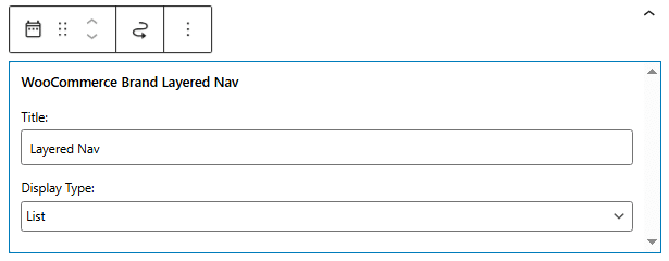 WooCommerce Brand Layered Nav