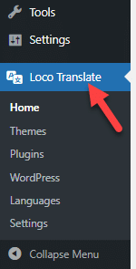 loco translate settings