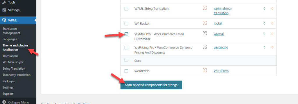 add yaymail to strings
