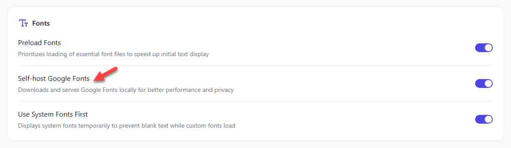 self host google fonts