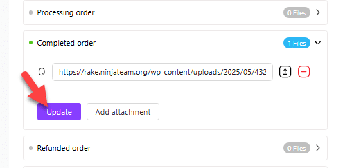 update email template