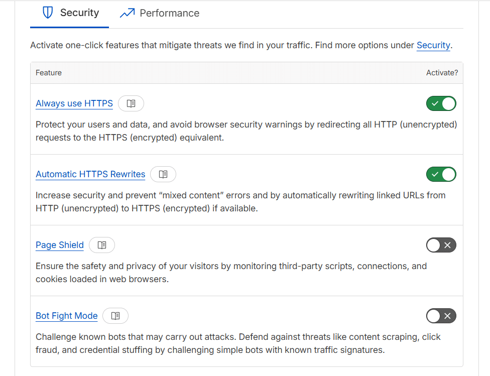 Cloudflare settings - optimize woocommerce with a cdn