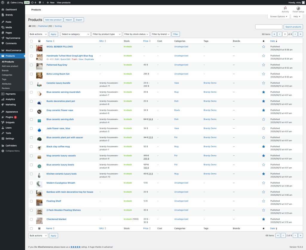 mark product IDs as featured