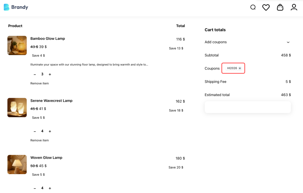 Check the result of Restricted WooCommerce Discount Coupons Based on Advanced Quantity