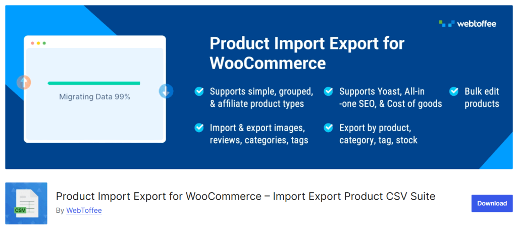 Product Import Export for WooCommerce