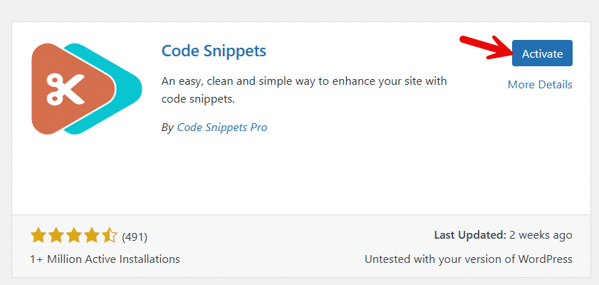 activate code snippets