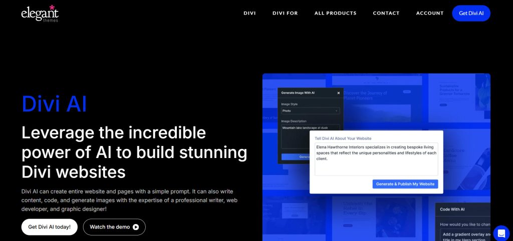 Divi AI - best AI coding tools and plugins