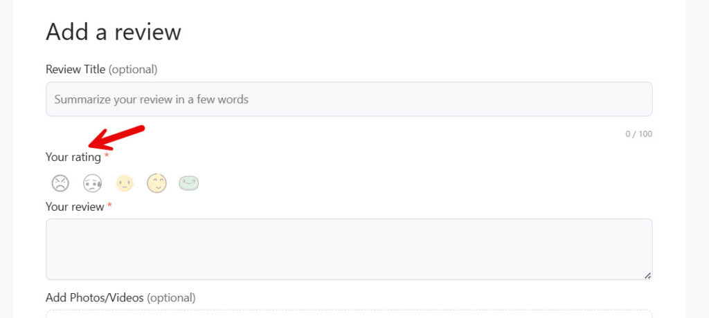 custom rating type