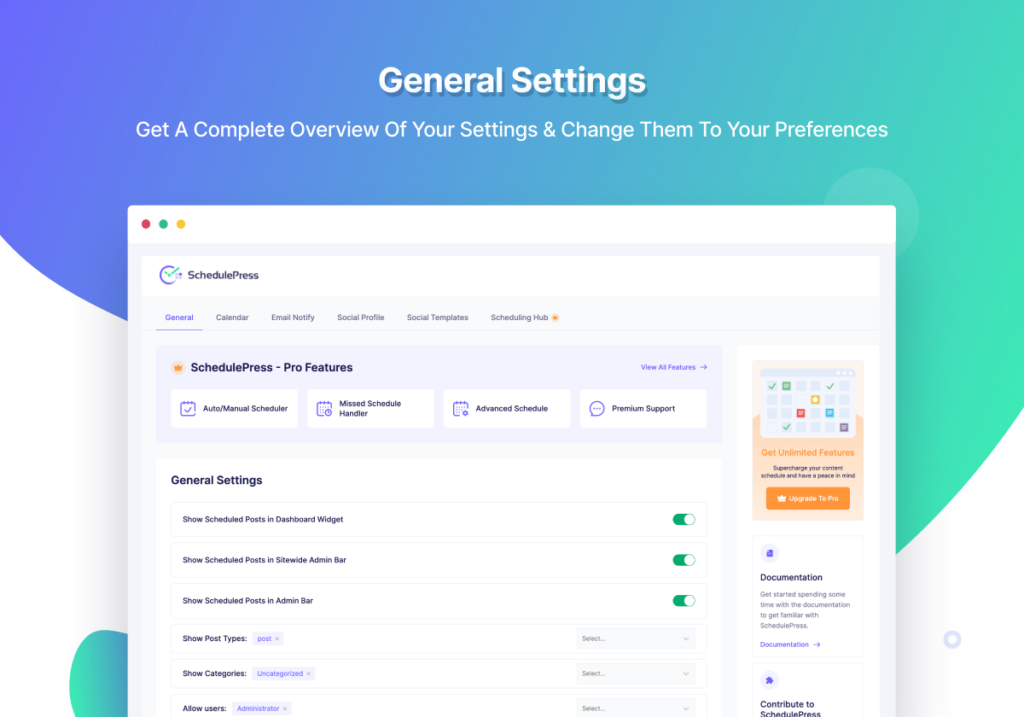 SchedulePress: Best editorial calendar planner with auto-share