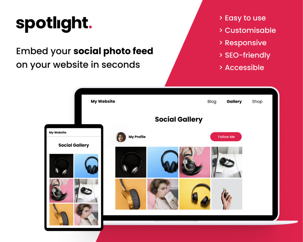Spotlight Social Media Feeds: Best single-Instagram-account feed plugin