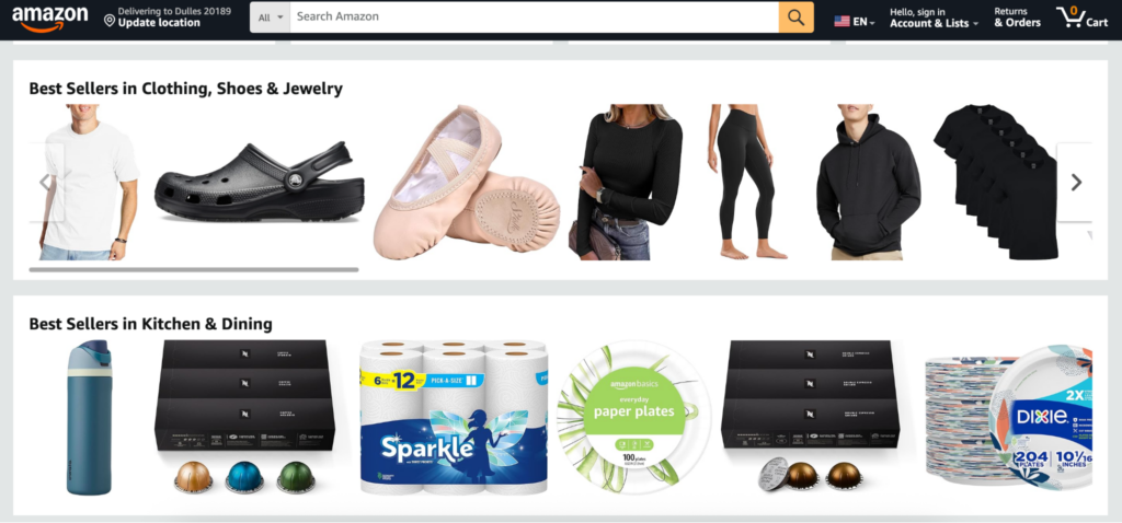 Best seller recommendations