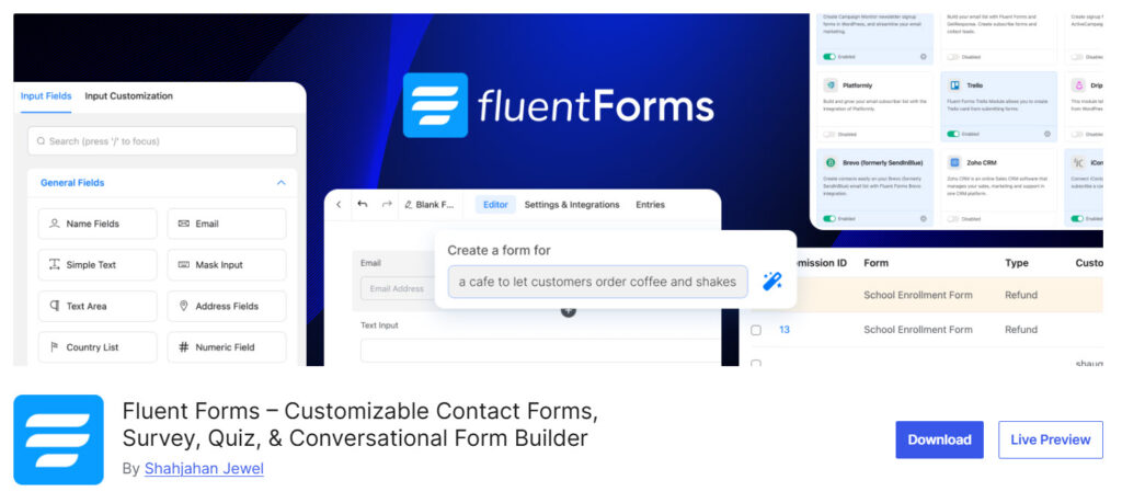 Fluent Forms - WordPress Quiz Plugins