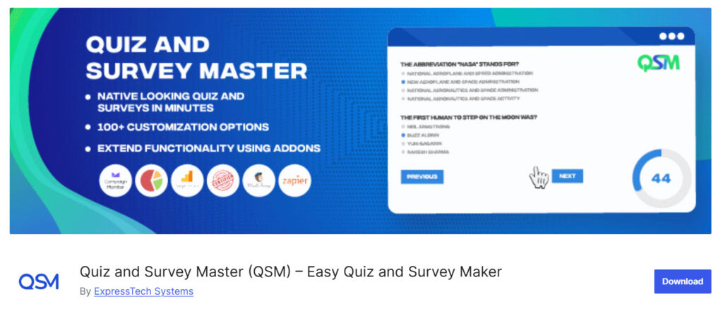 Quiz and Survey Master