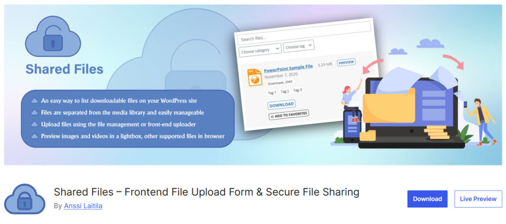 Shared Files - WordPress File Sharing Plugins