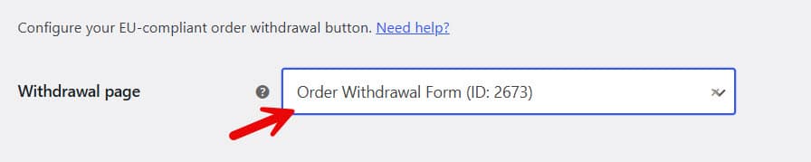 order withdrawal form