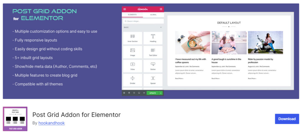 Post Grid Addon for Elementor
