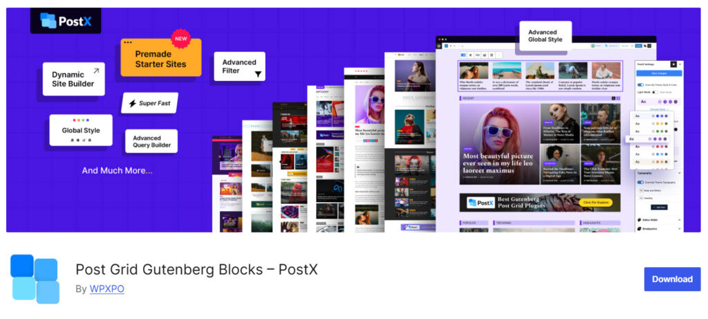 Post Grid Gutenberg Blocks