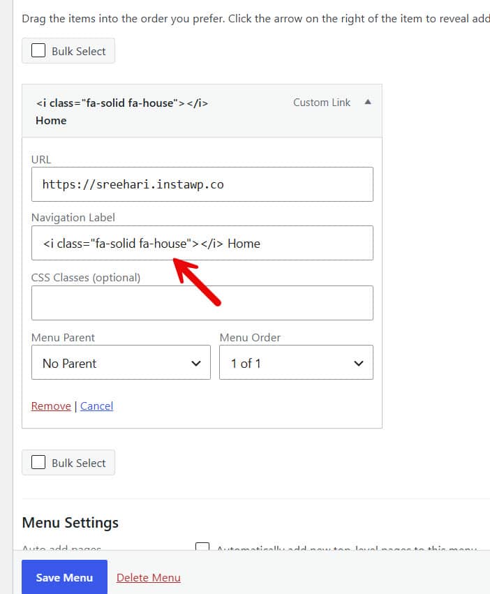 add html code