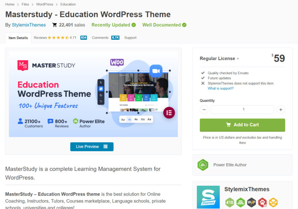 Masterstudy - WordPress education themes