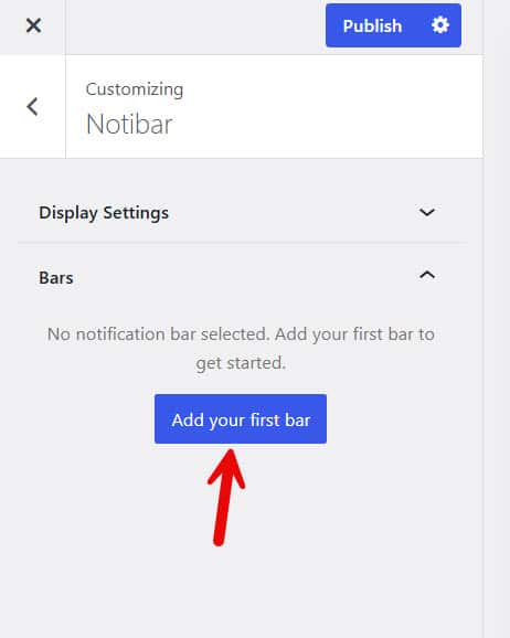 add your first bar