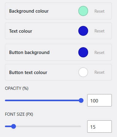 build color - create a notification bar in WordPress