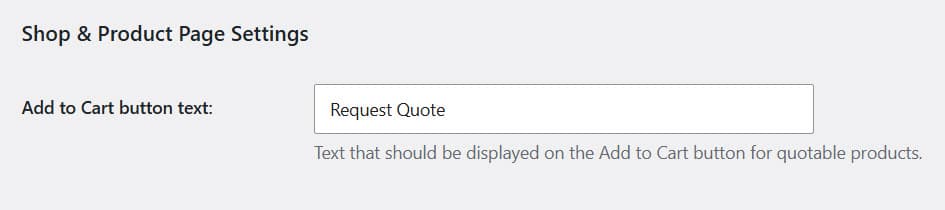 product page settings