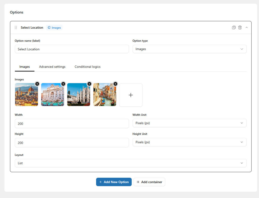 images element