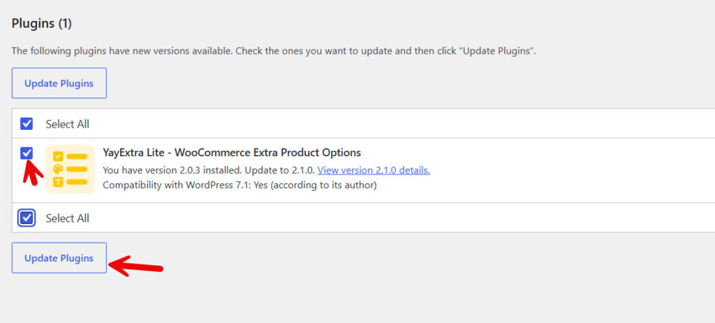 update yayextra from updates page - what's new in YayExtra 2.1.0